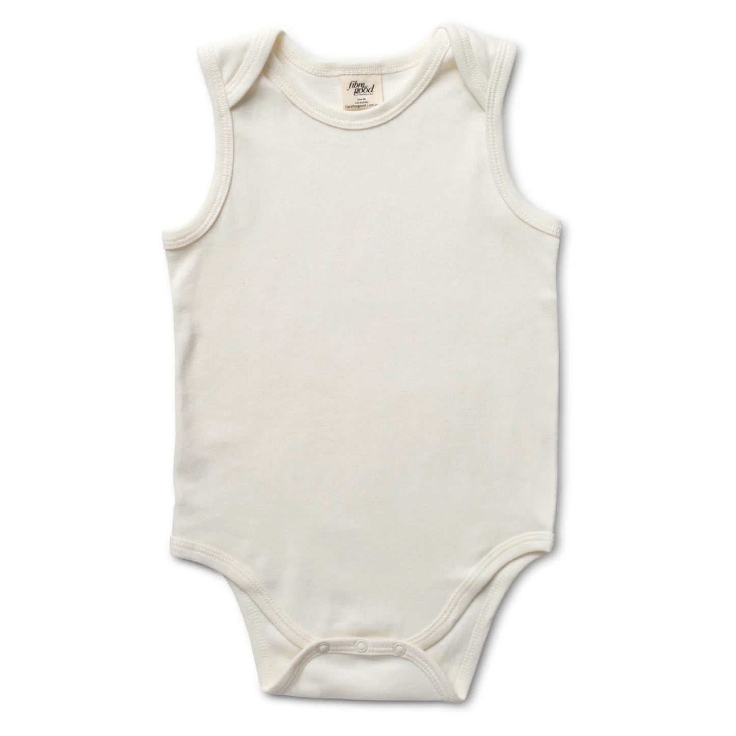 Undyed Organic Cotton Sleeveless Body Suit