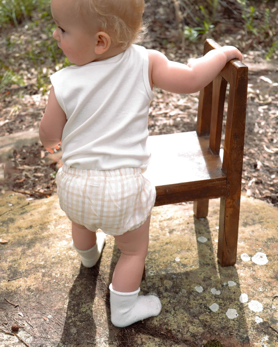 Undyed Organic Cotton Sleeveless Body Suit