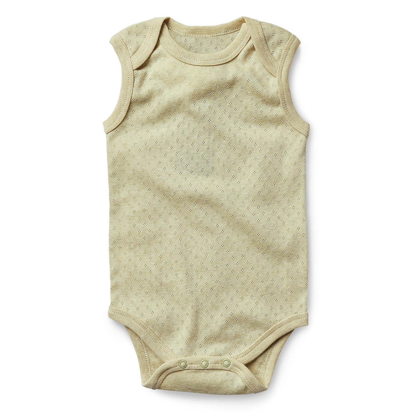 Undyed Organic Cotton Pointelle Bodysuit