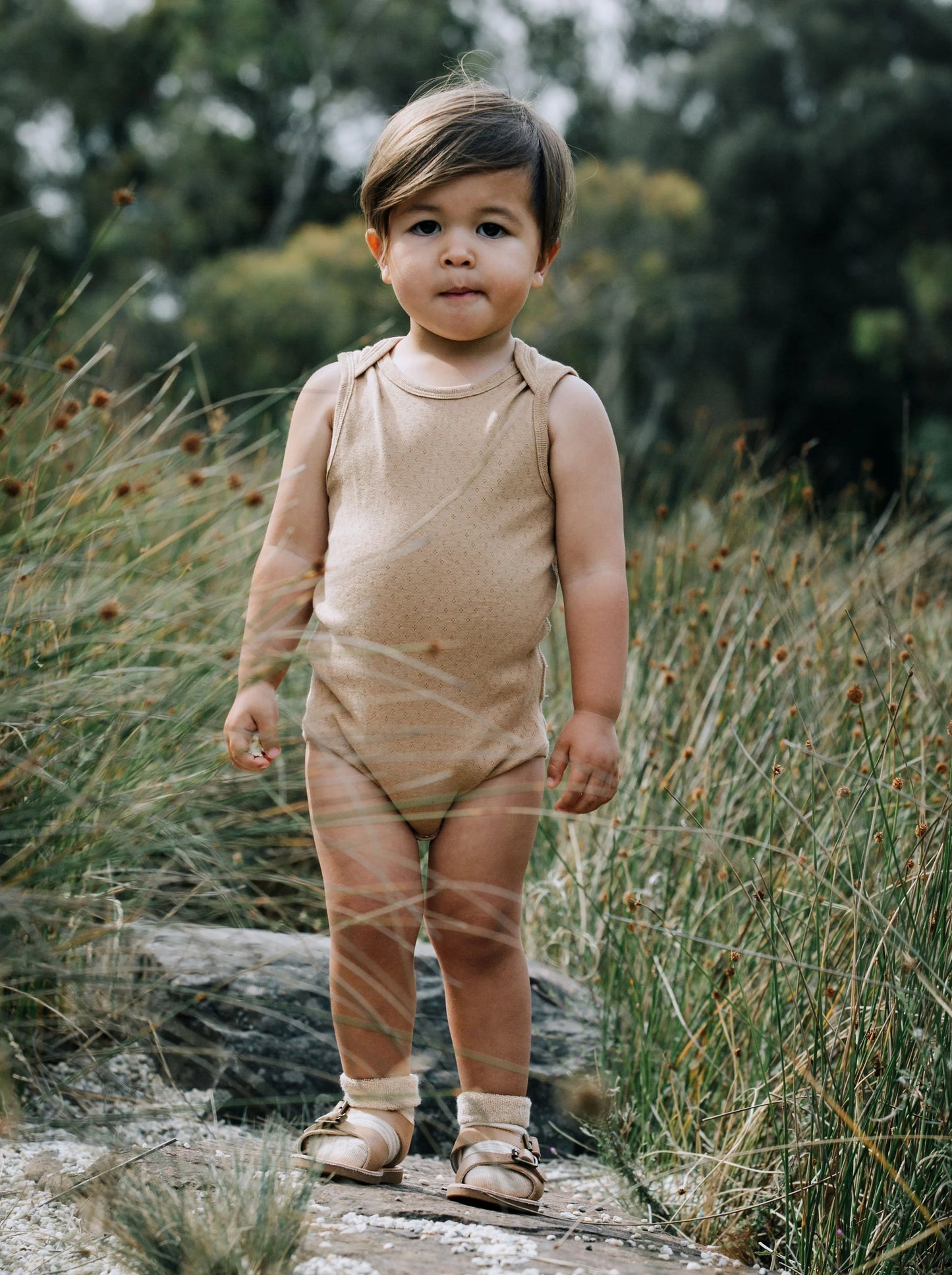 Undyed Organic Cotton Pointelle Bodysuit