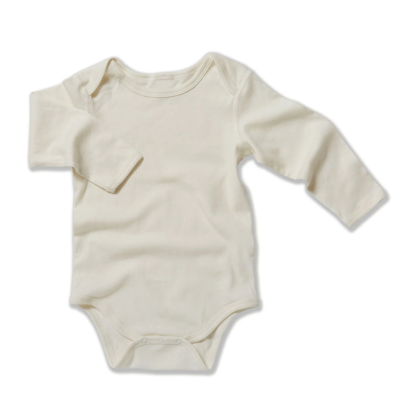 Undyed organic cotton Long Sleeve Bodysuit