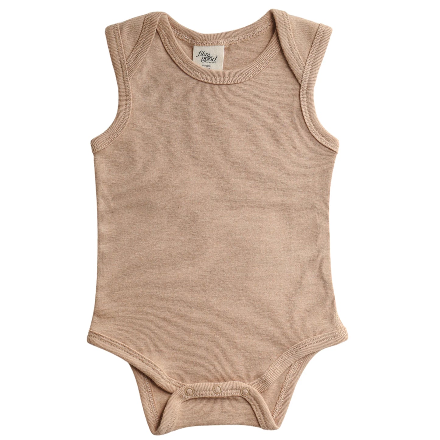 Undyed Organic Cotton Sleeveless Body Suit