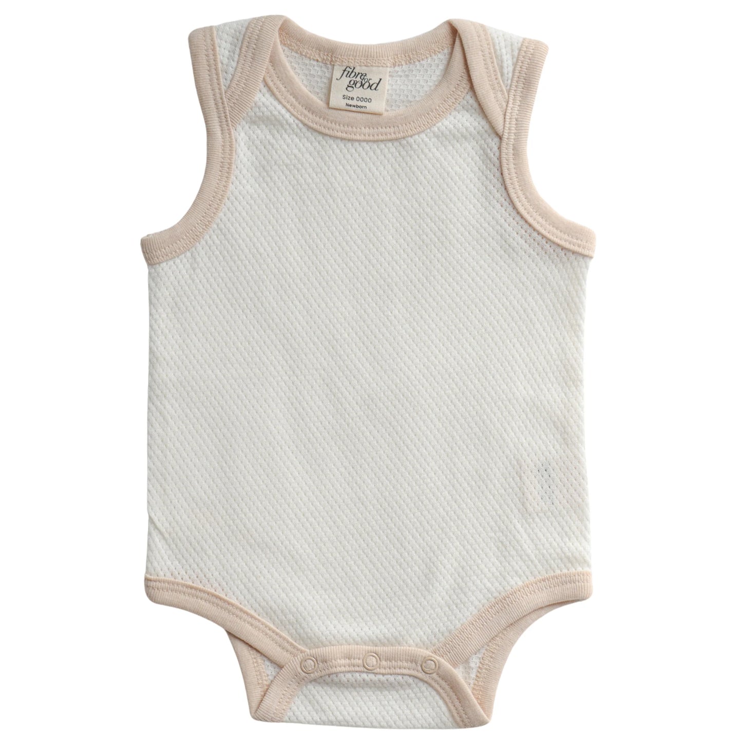 Undyed Organic Cotton Mesh Bodysuit